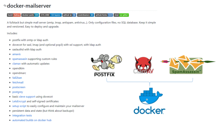 docker-mailserver 로 anti-spam mail server 구축