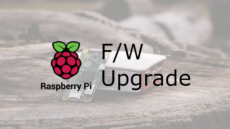Raspberry Pi Firmware Upgrade 와 /dev/video0